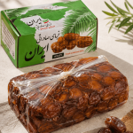 بسته اقتصادی کارتن 1 کیلویی خرمای شیره دار فشرده