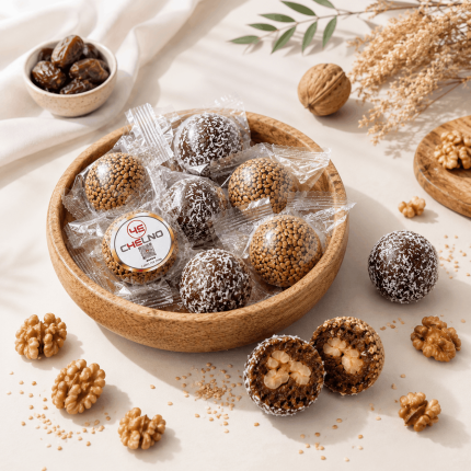 پک 350 گرمی ترافل نارگیلی و کنجدی