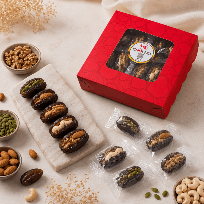 پک ۴ مغز خرمای پیارم چلنو (250 گرمی) - Image 2
